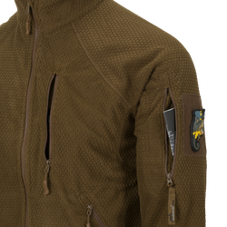 ALPHA TACTICAL Jacket - Grid Fleece - Coyote