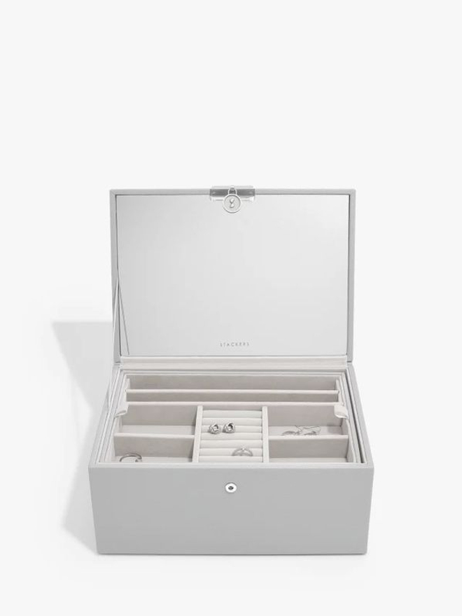 Органайзер для украшений Stackers Luxury Classic Box (Grey) (светло-серый / Grey)