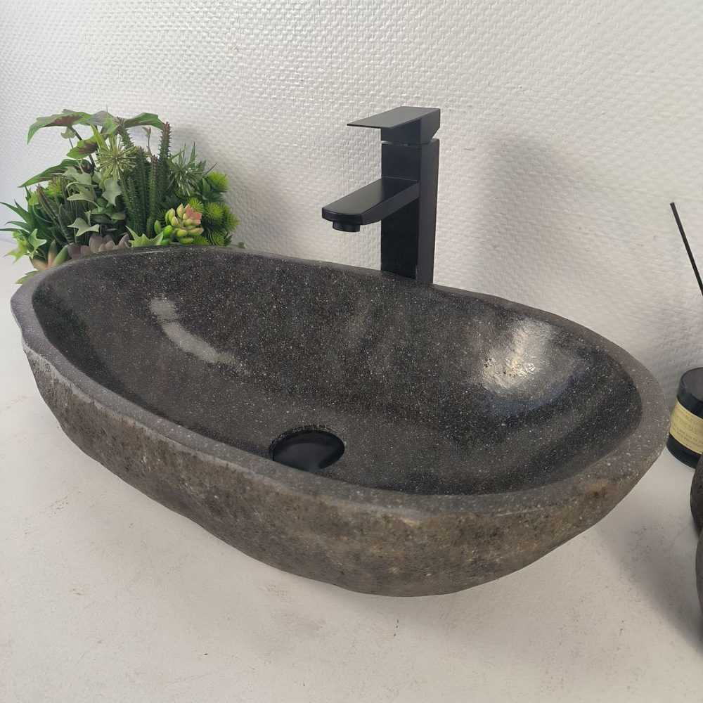 Раковина из речного камня RS-64962 60*33*15 0866