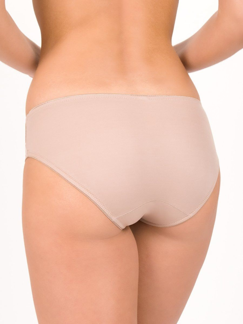 Кофейные трусы-слипы в горошек (Размер: 44) (Цвет: кофейный)