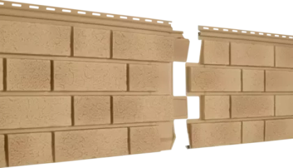 Сайдинг Ю-Пласт "Стоун-Хаус С-Лок" Серия КЛИНКЕР балтик светлая медь