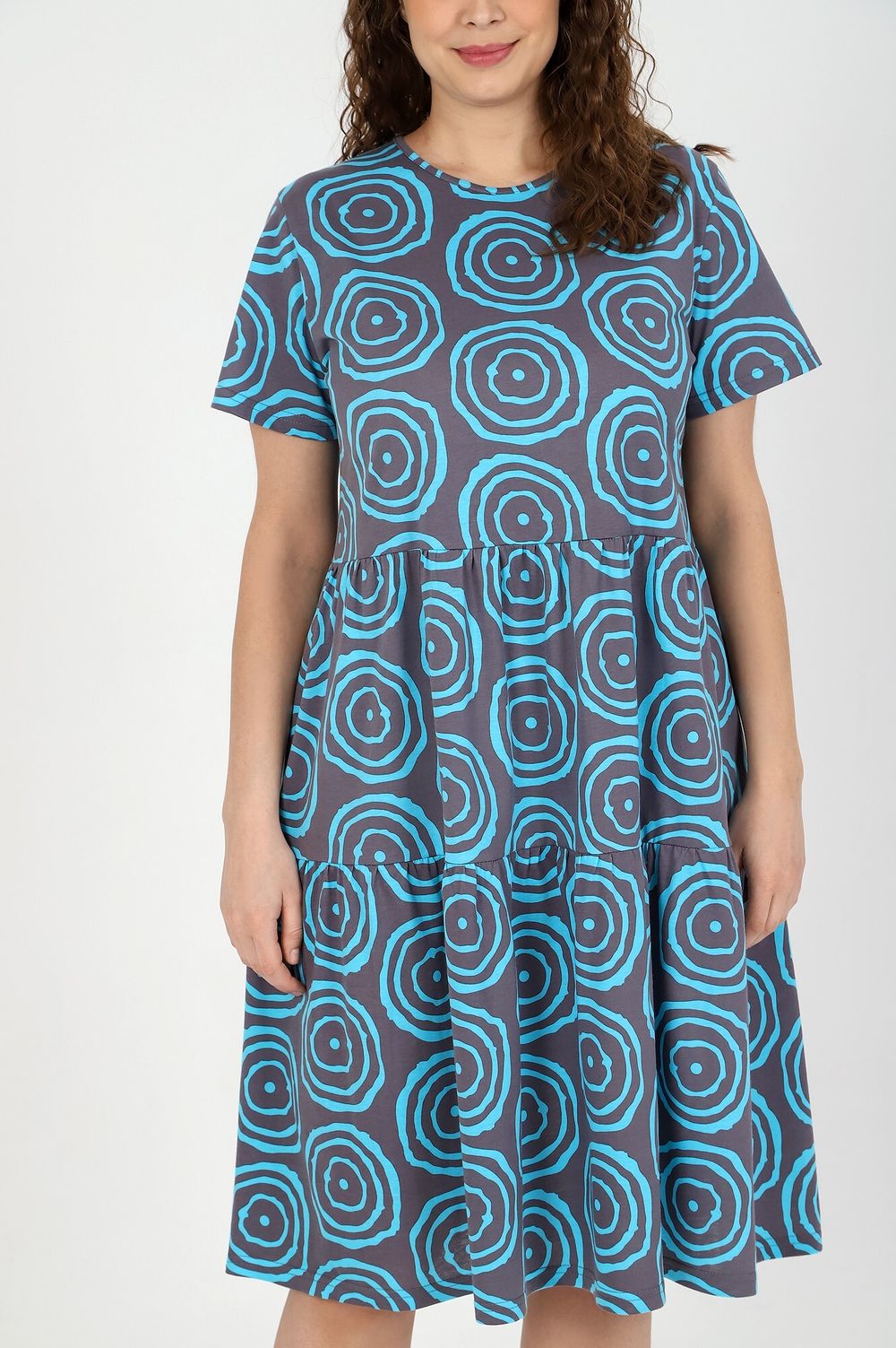 Платье Лабиринт-1 Виотекс СЕРЫЙ