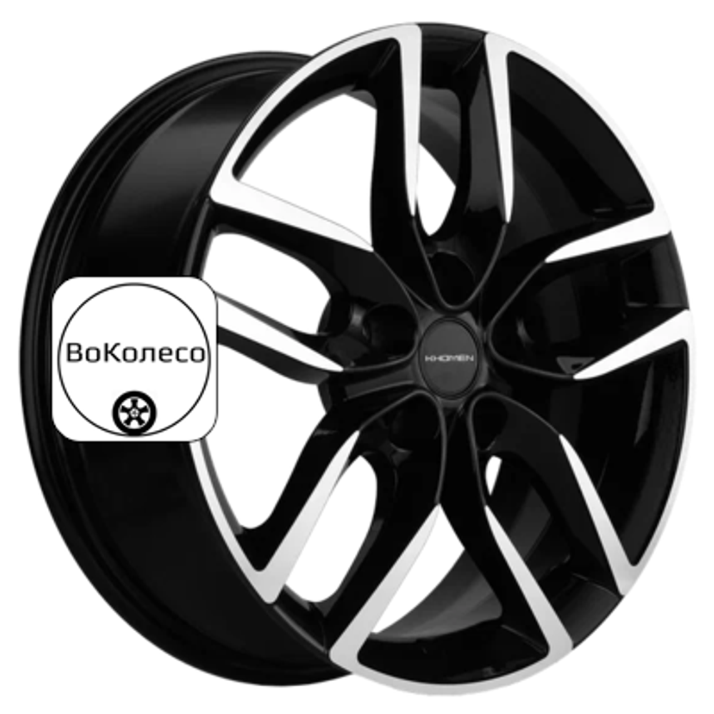 6,5x17/5x112 ET38 D57,1 KHW1708 (Kodiaq/Tiguan) Black-FP Khomen Wheels