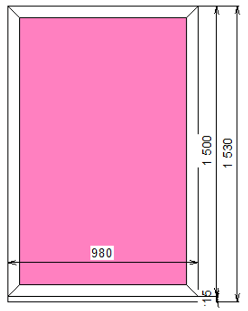 Пластиковое окно 1500 х 980 ТермА Эко
