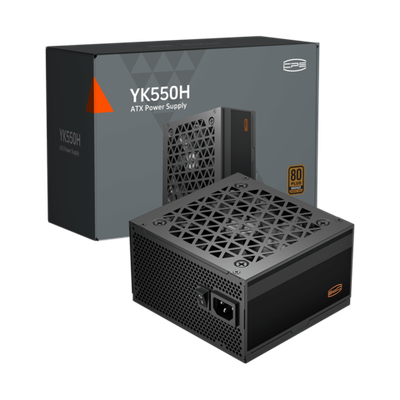 Блок питания PCCooler  550W, YK550H, Non Modular, 80+ BRONZE, ≥88%, Fan 120mm, Черный, P3-YK550H-B1H
