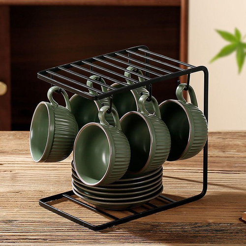 Набор чайных пар с подставкой (6+6+1)