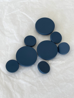 Пуговицы синие матовые