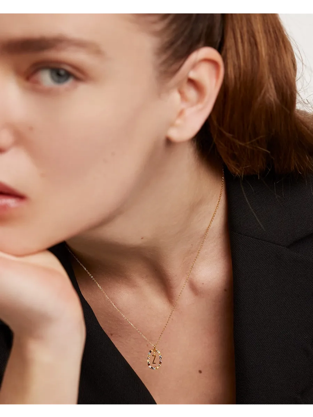 Колье женское PDPaola Буква Z серебро 925 пробы покрытое золотом 750 пробы CO01-285-U