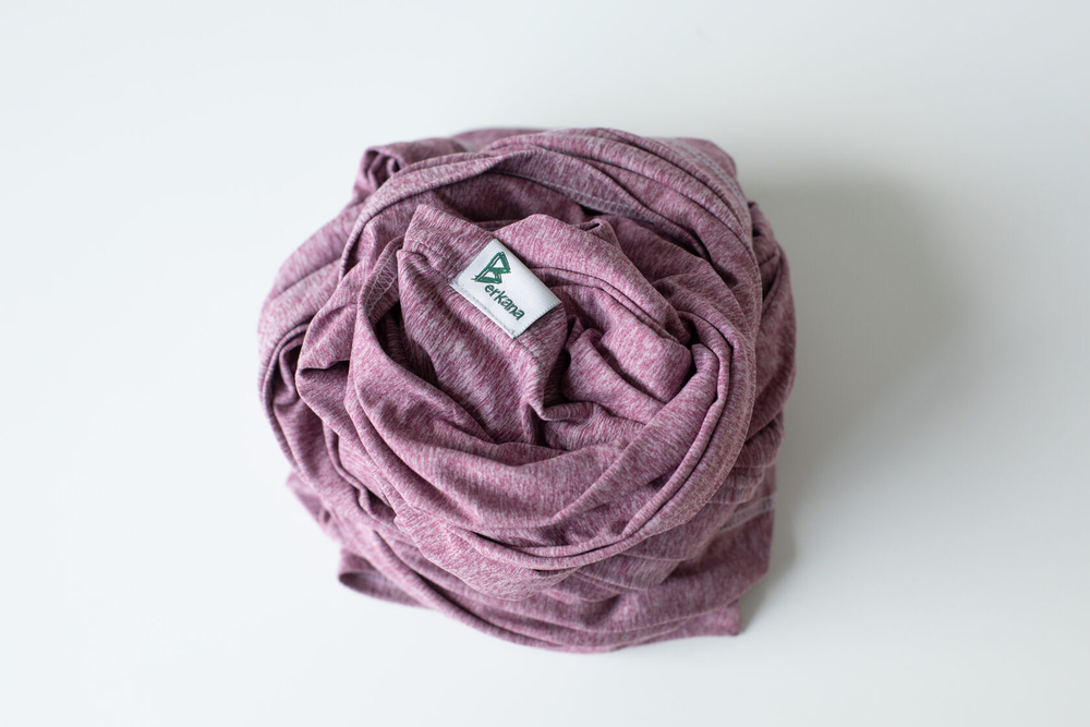 Трикотажный слинг-шарф, цвет Розовый кварц/розовый меланж