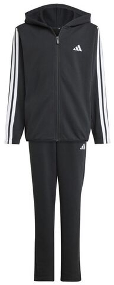 Детский теннисный костюм Adidas Kids 3-stripes French Terry - Black