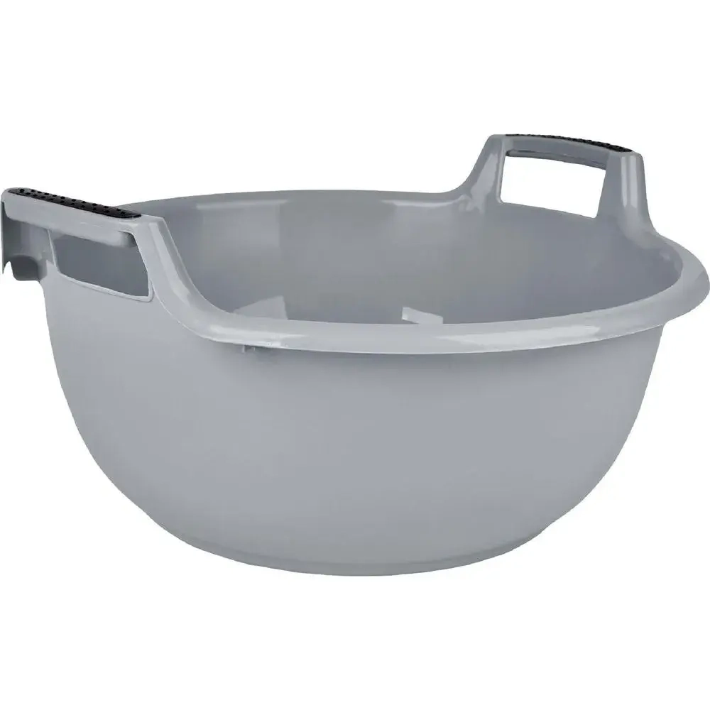Таз Plast Team 9л круглый 380х190 мм серый шторм