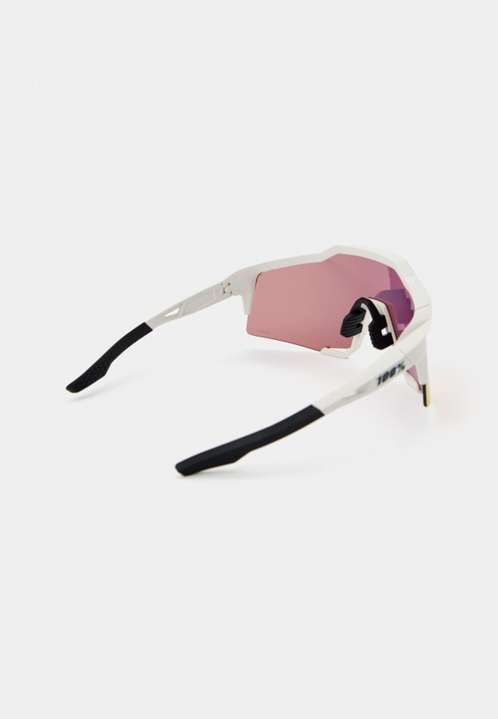 Спортивные очки с диоптриями 100% Speedcraft / Soft Tact Off White / HiPER Red Multilayer Mirror Lens