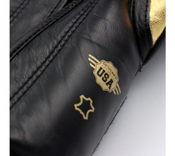 Перчатки боксерские Speed Pro черно-золотые adiSBG350PRO