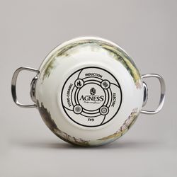 НАБОР КАСТРЮЛЬ ЭМАЛИРОВАННЫЙ, СЕРИЯ "FAMILY HOUSE" 6ПР. 2,0/2,8/3,8Л ДИА.18/20/22СМ