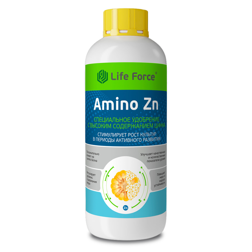 Специальное удобрение с высоким содержанием цинка Life Force Amino Zn бутылка 1 литр