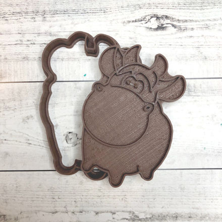 Вырубка пластиковая БЫК (9,5см)