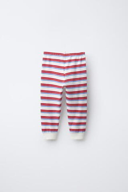 ZARA ПИЖАМА В ПОЛОСКУ, ЭКРЮ