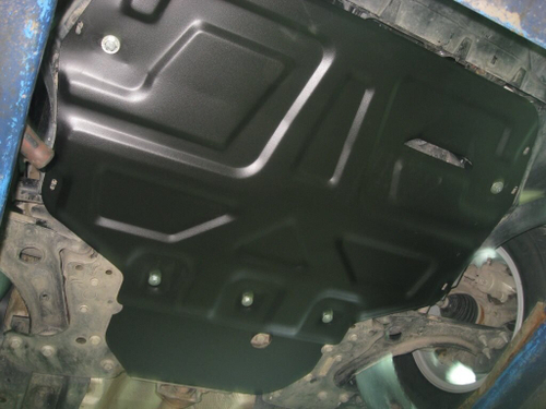 Защита картера и КПП (сталь 1,5 мм) для Skoda Octavia (A5) 2004-2013 (кроме Scout) (V - все), Skoda Yeti (5L) 2009-2018 (только без Webasto) (V - все) Alfeco.ALF2016st