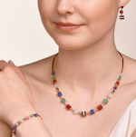 Серьги Coeur de Lion Rose Gold Multicolor 5058/21-1561