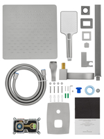 Душевая система встраиваемая WONZON & WOGHAND FLEX, Брашированный никель (WW-88939072-BN)