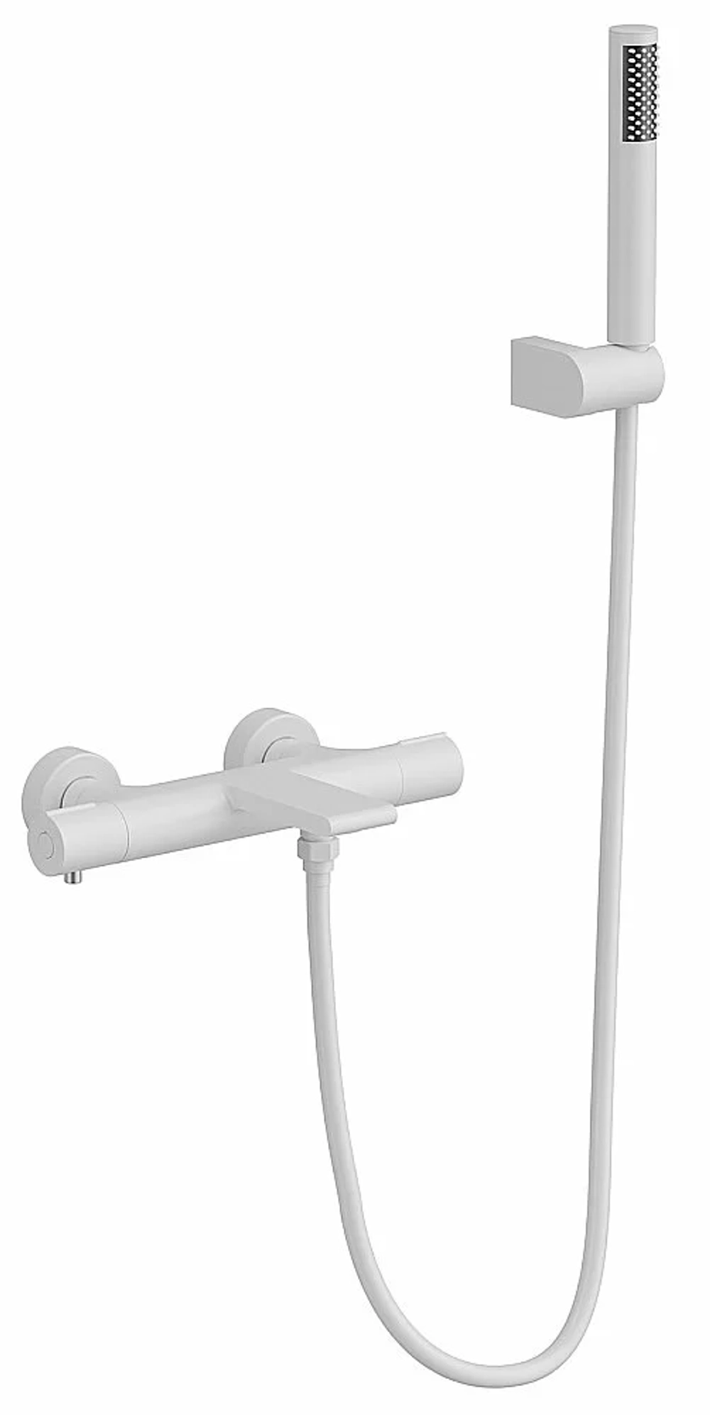 Смеситель для ванны Kaiser Serio 05322-4 белый матовый
