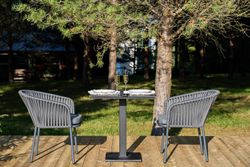 "Каффе" обеденная группа на 2 персоны, цвет "серый гранит"