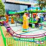 Детский аттракцион-горка «Чудо-гусеница», 5 кабин 10 мест, 16,5×8×3,5 м