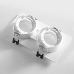 012626 Рамка (светильник) PVC д/LED-модулей 941хх и LED-ламп D50мм SINGO 2X QUAD БЕЛЫЙ
