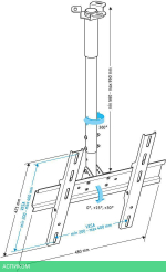 Кронштейн Holder PR-101-W белый
