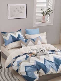 Постельное белье сатин Milky Garden "Лорел/Лорел (компаньон)" 1,5-сп Наволочка 50х70 см 1 шт Простынь 150x215 см Пододеяльник 145x215 см