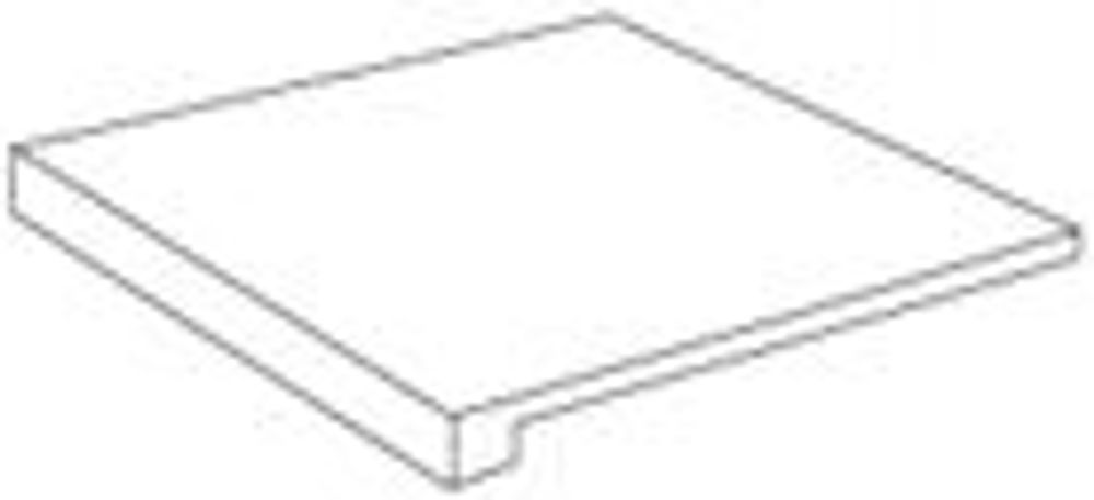 Ступень Керамогран. Угл. Лев Marvel Stone Bianco Dolomite Scalino Ang. Sx