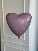 Шар-сердце фиолетовый фольгированный