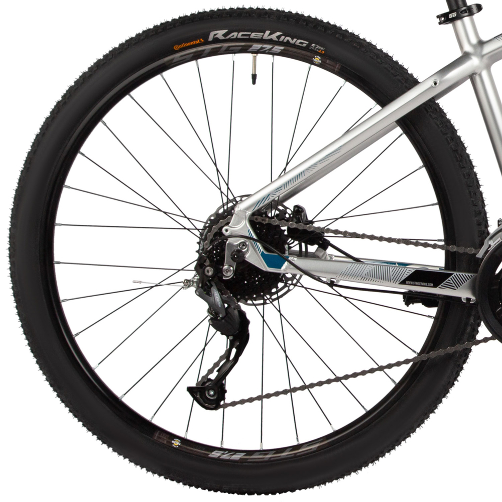 Велосипед 27.5" STINGER RELOAD STD 45 р.16" серебряный
