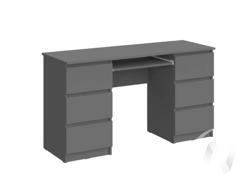 Стол 6 ящиков МС Челси (графит/графит)
