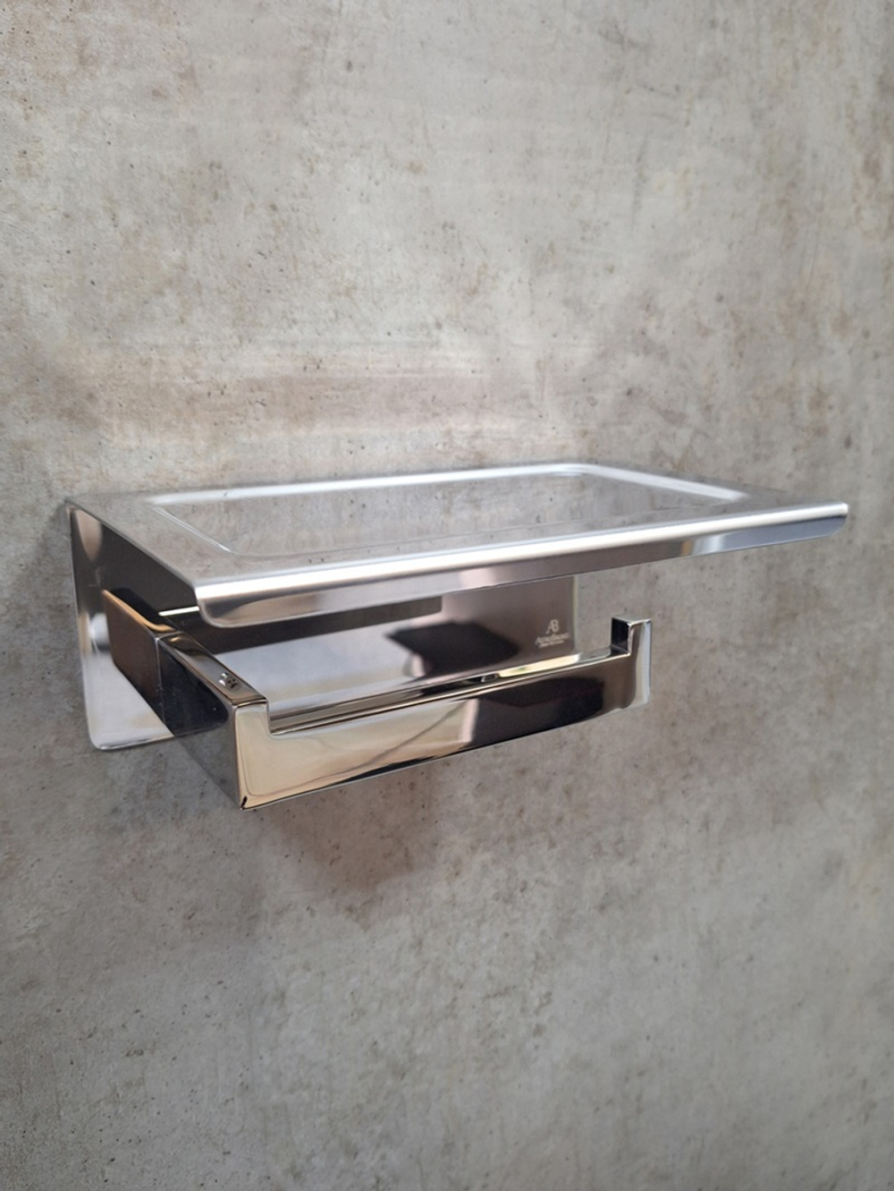 Держатель для туалетной бумаги с полкой AltroBagno Aperto 080907 Cr