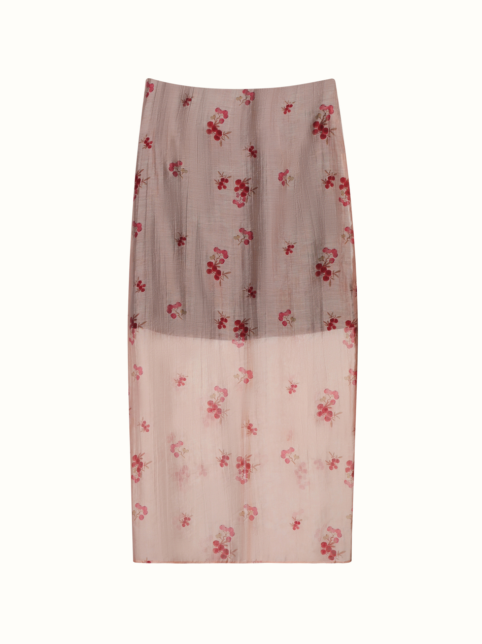 Юбка с подъюбником «рябина»