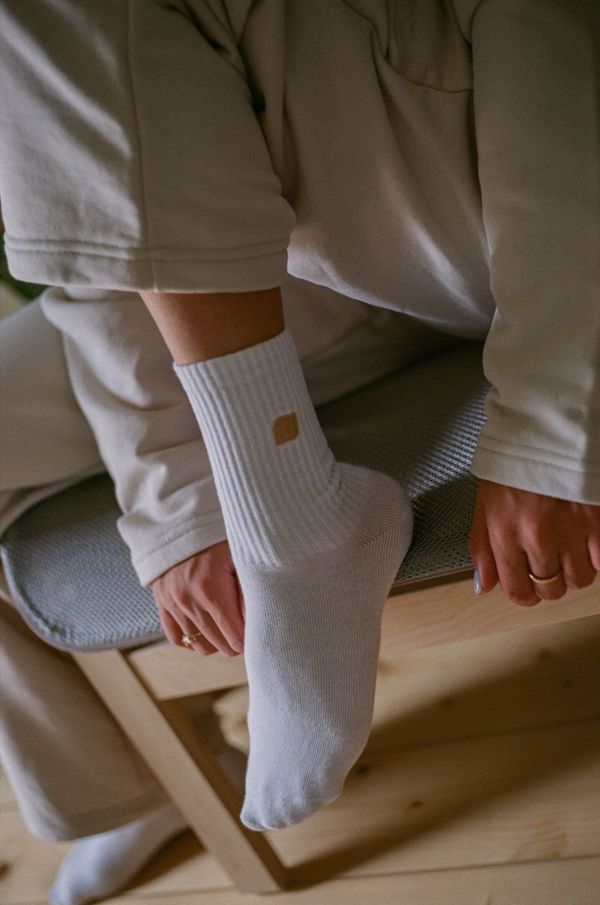 Носки Local Lamb's Wool белые - фото 2
