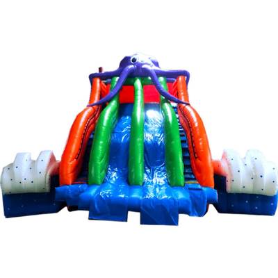 Надувная водная горка «Грозный осьминог», 11×10×9 м