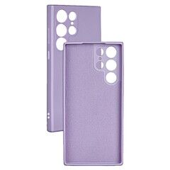 Силиконовый чехол Silicone Cover с защитой камеры для Samsung Galaxy S22 Ultra (Сиреневый)