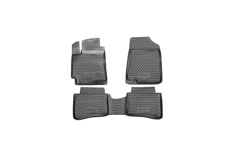 Коврики в салон для HYUNDAI Solaris (I, Iр), 2010-2017, 4шт. (полиуретан, серые) Element.NLC.20.41.211H