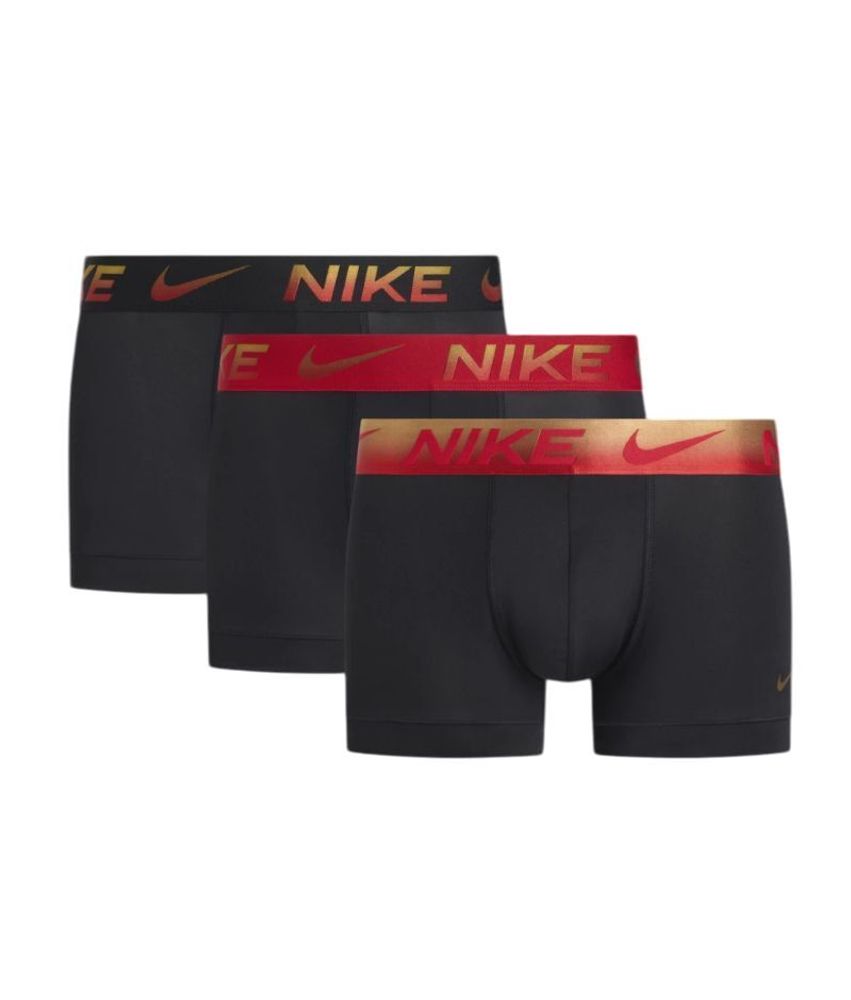 Мужские спортивные боксеры Nike Essential Micro 3P - black/red/metallic gradient