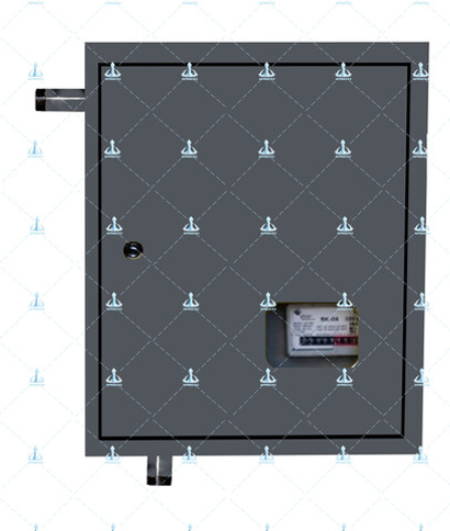 Шкафной газораспределительный пункт ГРПШ-ОХТА-RF-10-1-НЛ-С6-П1 (серый)