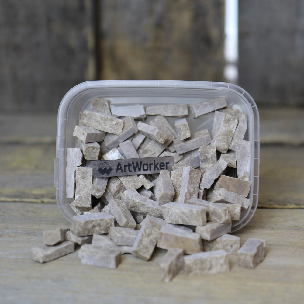 Натуральный камень колотый на модуль для мозаики