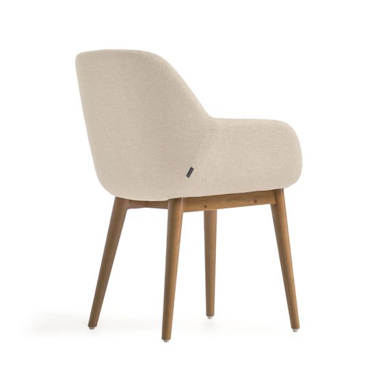 Стул Konna бежевого цвета на ножках из массива ясеня