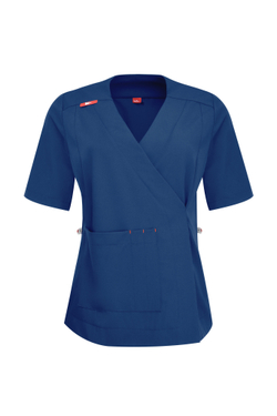 Топ с запахом медицинский женский Йошо, индиго