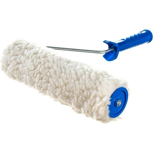 Валик 250 мм ядро 48 мм, натуральный мех, ворс 18 мм, бюгель 6 мм KORVUS