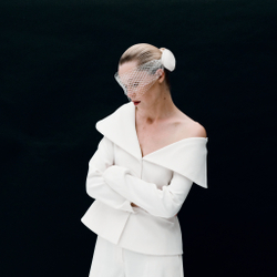 Вуаль с двумя цветами по бокам