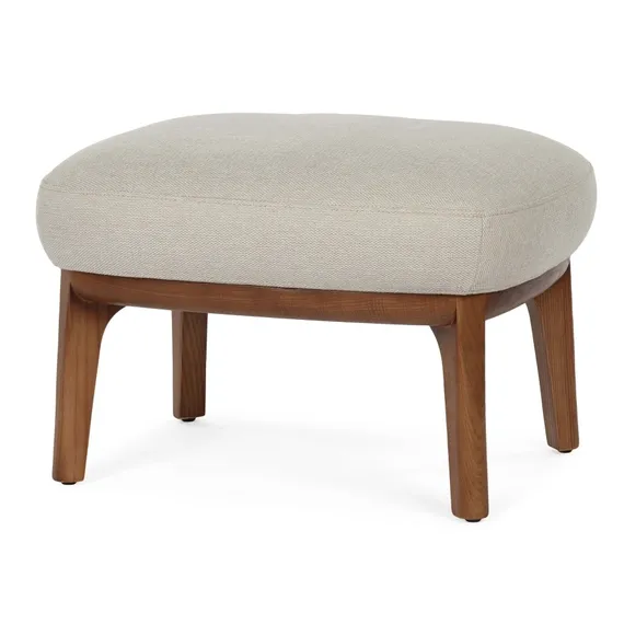 Оттоманка Malva 45х40 см, бежево-серая