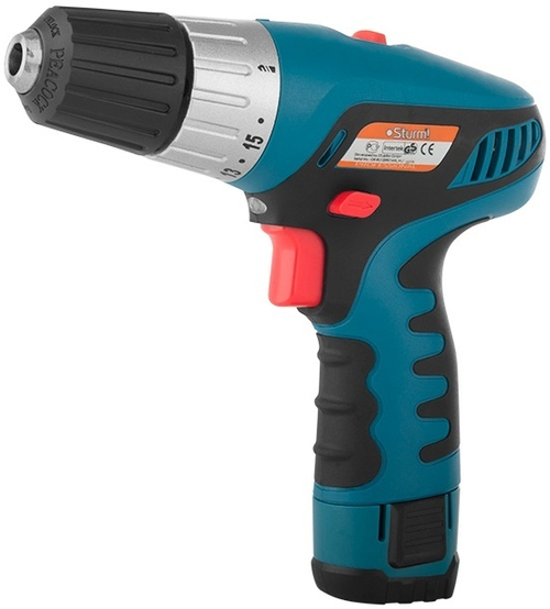 Ак. дрель Sturm CD3012LP "профи", 12В, 2 скор., 2а