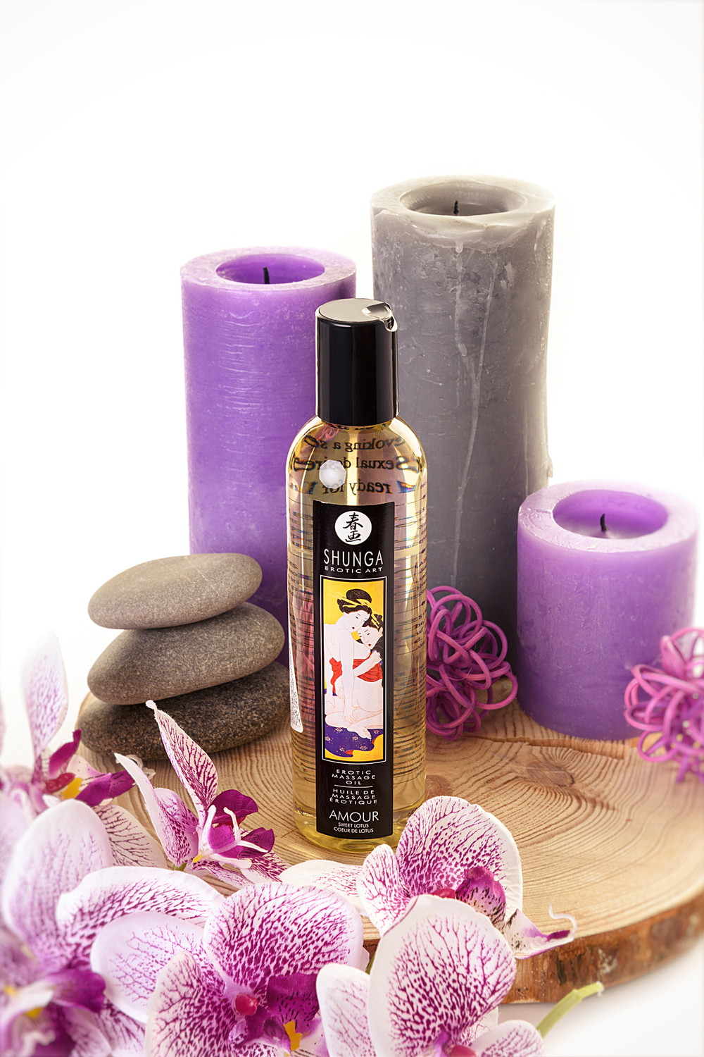 Массажное масло Shunga Сладкий лотос возбуждающее натуральное 240 мл